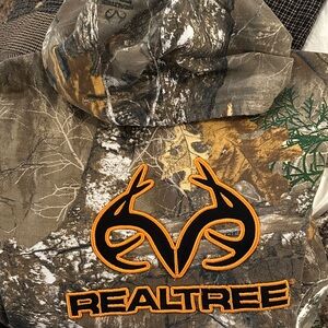Realtree Camo Jacket with Orange Logo